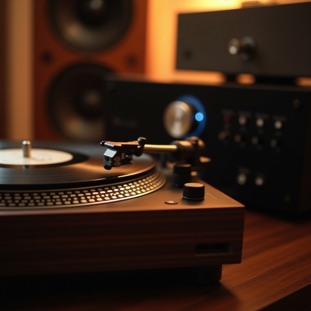 مكبرات صوت لجهاز تشغيل الأسطوانات مع مستقبل