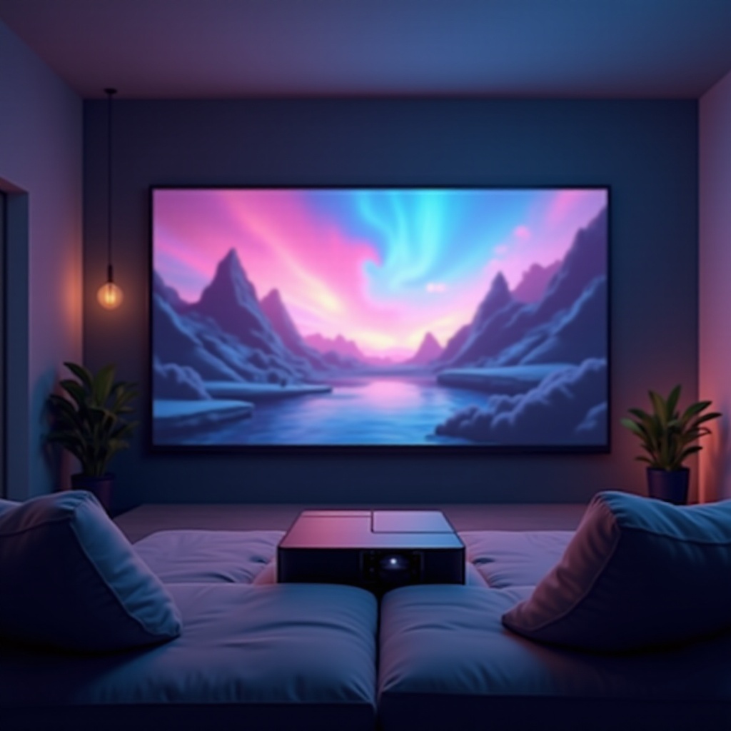 configurar uma tela de projeção