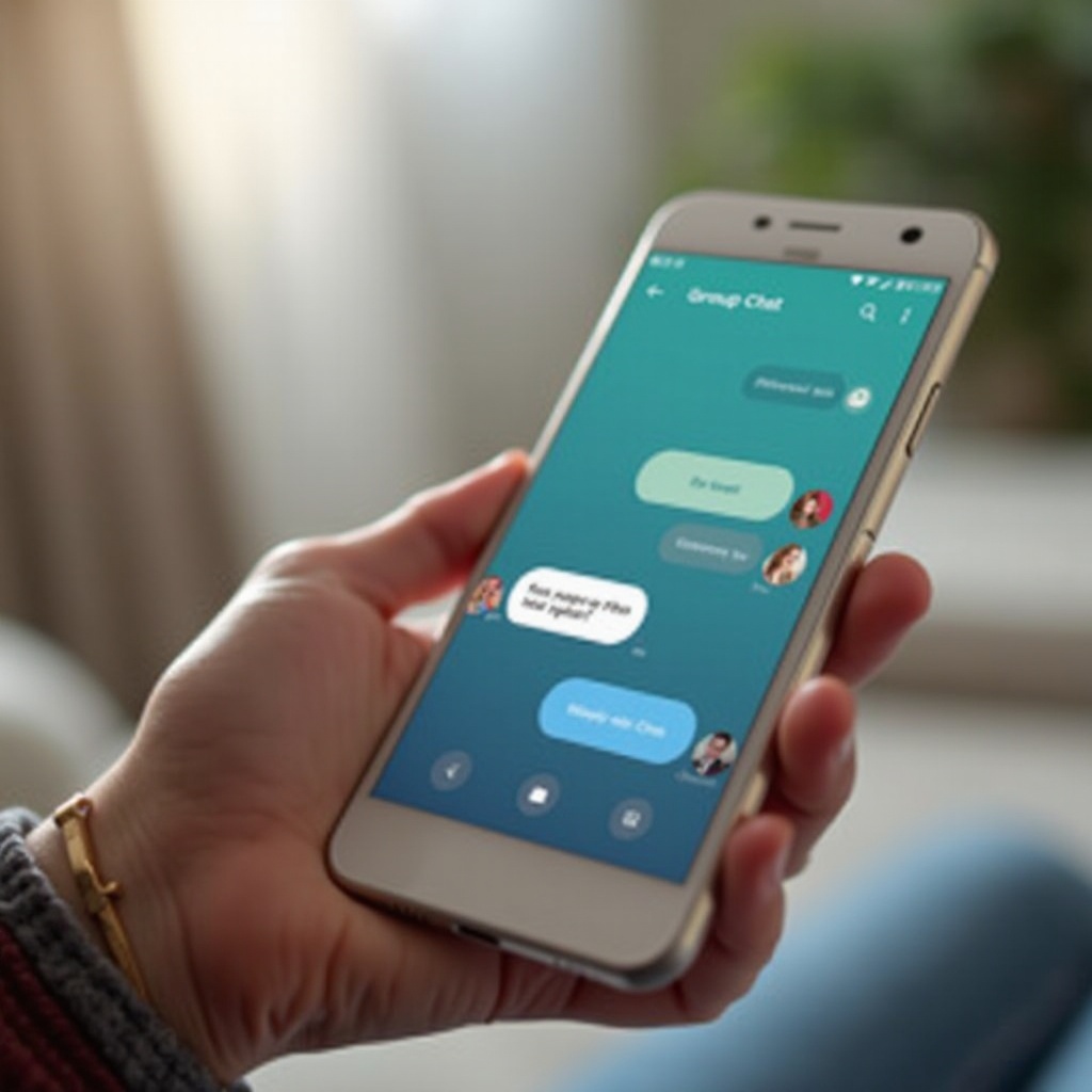como enviar mensagem de texto para grupo no android