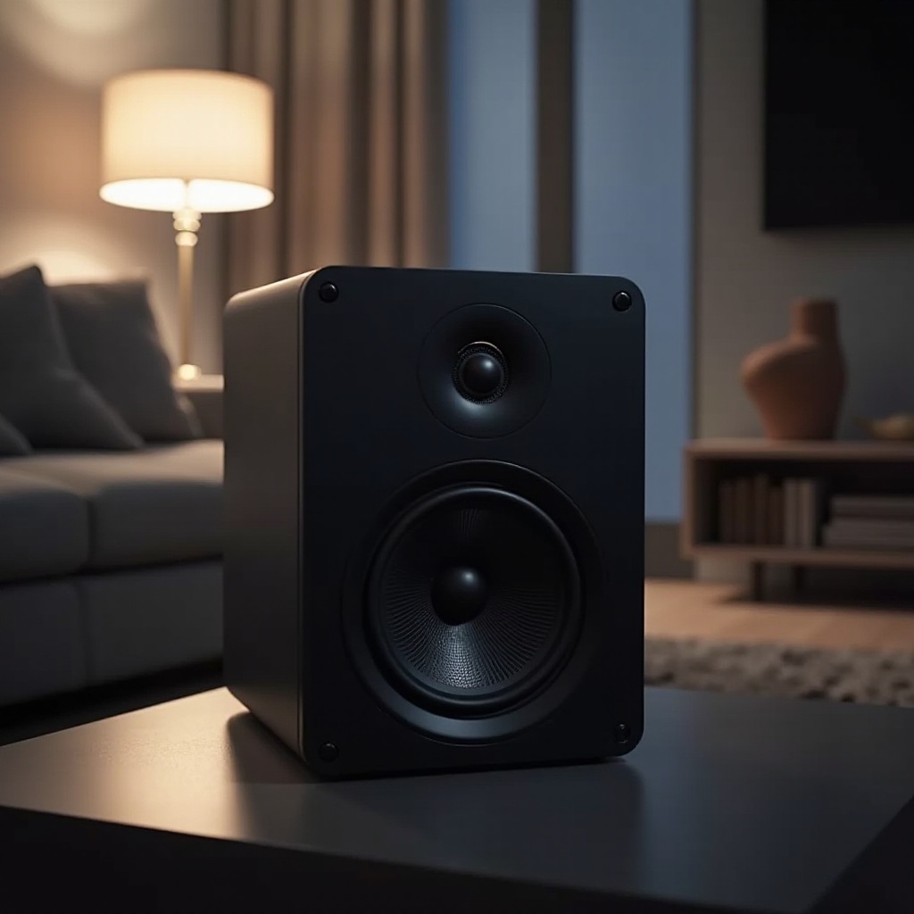 aux em alto-falantes