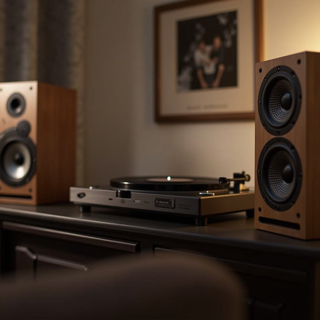 alto-falantes para toca-discos com receptor