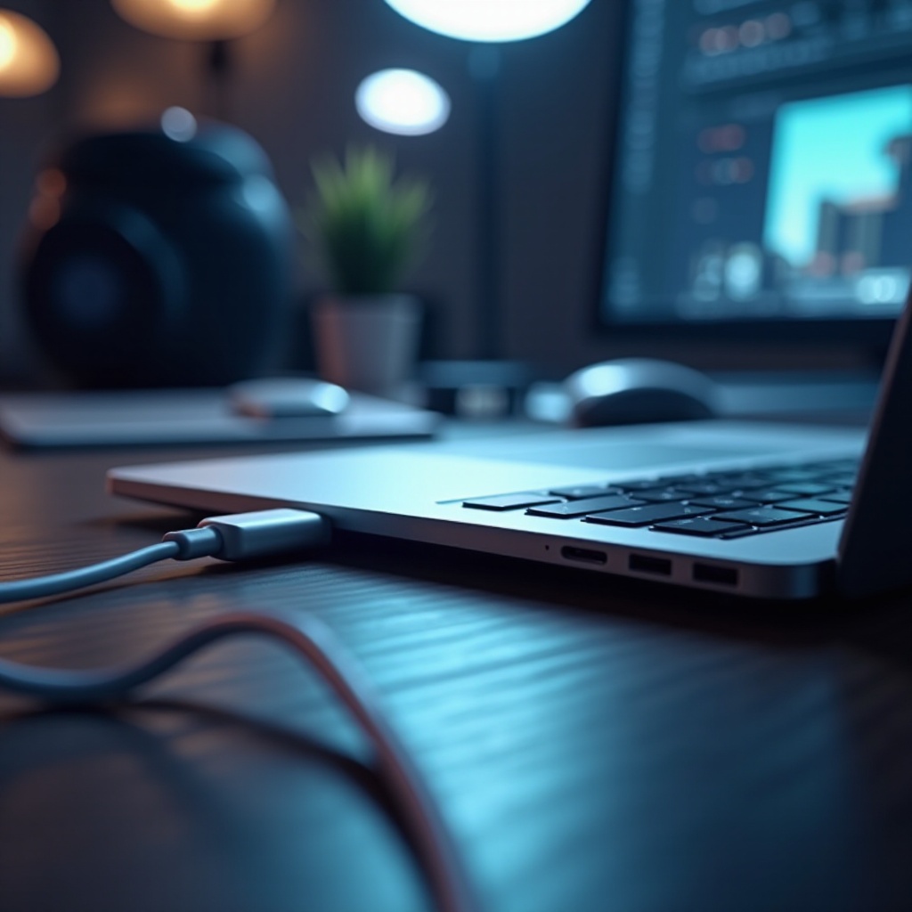 pengisian daya menyala dan mati di MacBook Pro saya