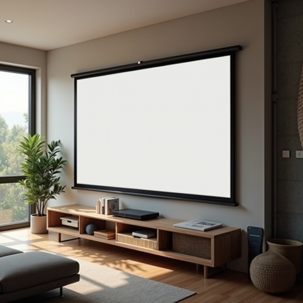 pagtatakda ng screen ng projector