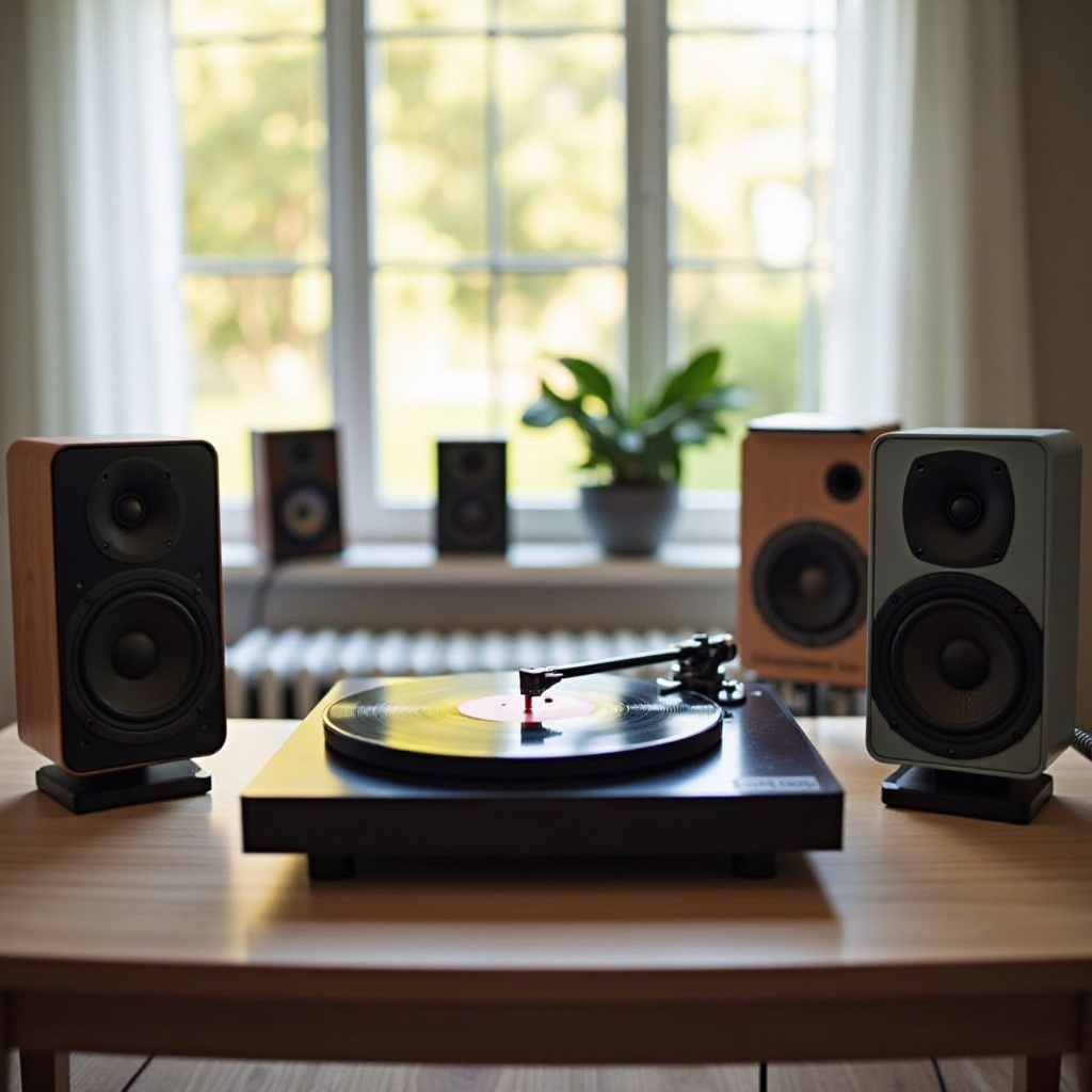 pengeras suara kecil untuk pemutar rekaman