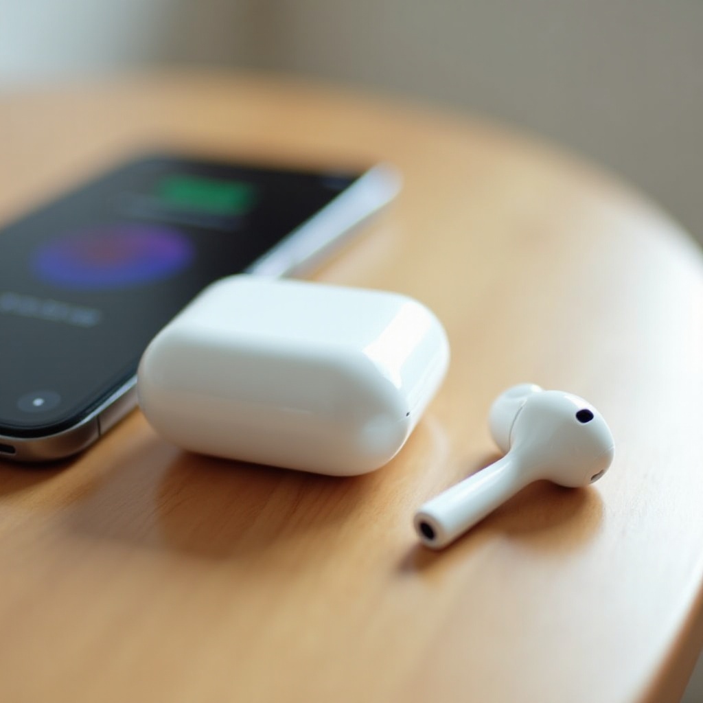 AirPods Pro terhubung saat berada di dalam casing