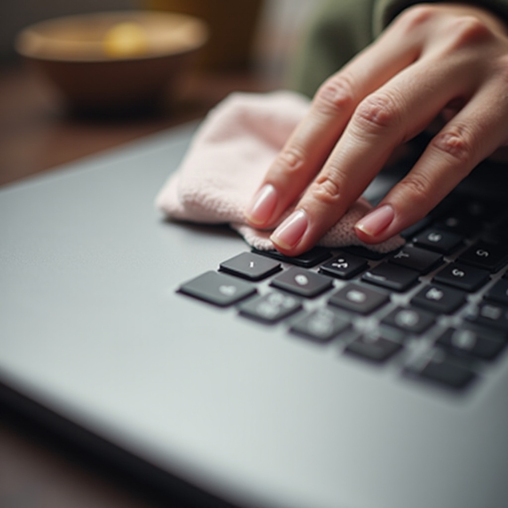 como remover resíduos de adesivo do laptop